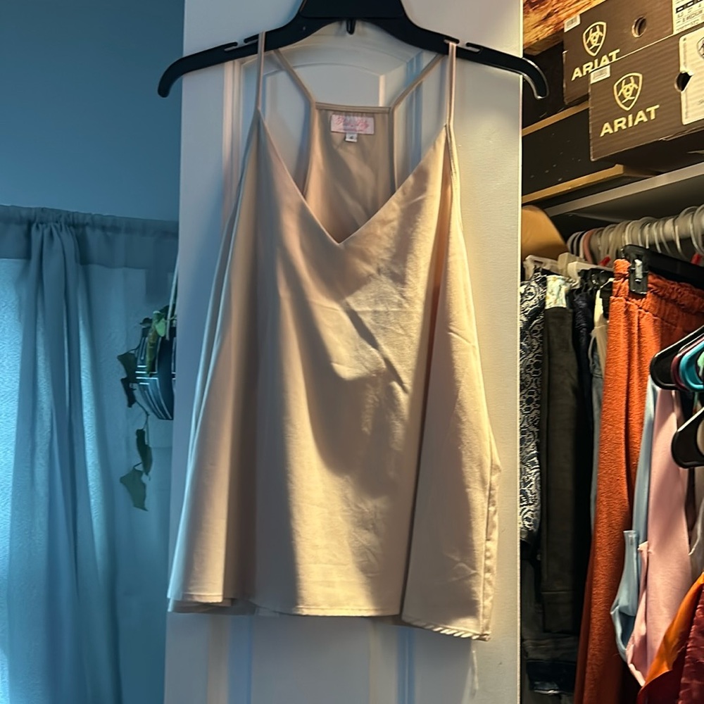 Pink lily tank